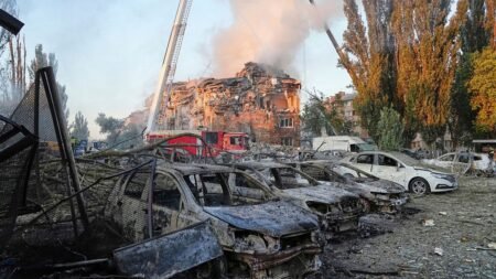At least four killed and 24 injured in mass Russian attack on Kyiv
