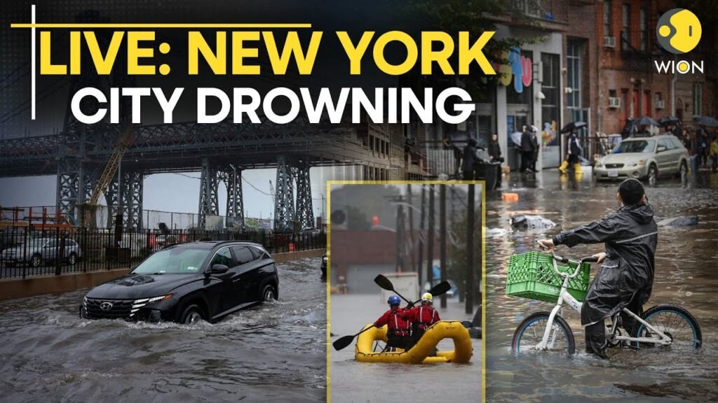 US Floods LIVE: UNSTOPPABLE FLOODS Drown New York & New Jersey, State Of Emergency Declared | WION