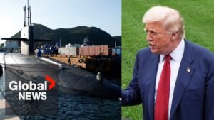 Trump re-positions 2 nuclear submarines after “foolish” statements by Russia’s ex-president