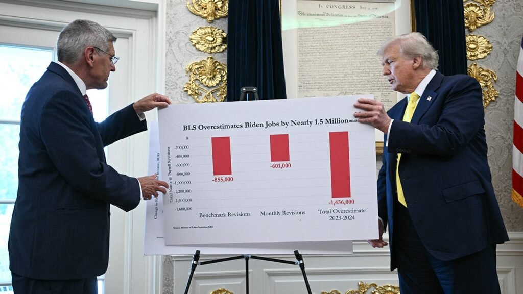 WATCH: Biden jobs chart had ‘gigantic error’; Trump right to fire BLS chief, economist says WATCH: Biden jobs chart had ‘gigantic error’; Trump right to fire BLS chief, economist says