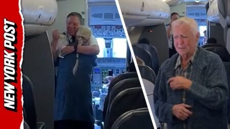 Pilot brings passengers to tears during surprise in-flight reunion with grandmother