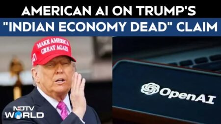 US News Today | US President Vs American AI On Trump's “Indian Economy Dead” Claim