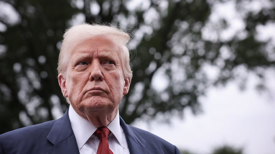 Donald Trump looking serious
