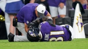 Ravens rookie Bilhal Kone suffers gruesome, season-ending injury in preseason game vs Colts Ravens rookie Bilhal Kone suffers gruesome, season-ending injury in preseason game vs Colts