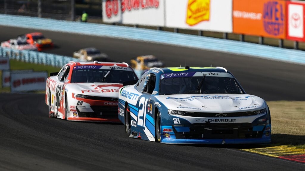 NASCAR driver Austin Hill sparks massive wreck at Watkins Glen NASCAR driver Austin Hill sparks massive wreck at Watkins Glen