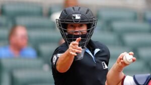 Historic female MLB umpire Jen Pawol’s debut performance results behind home plate are finally in Historic female MLB umpire Jen Pawol’s debut performance results behind home plate are finally in