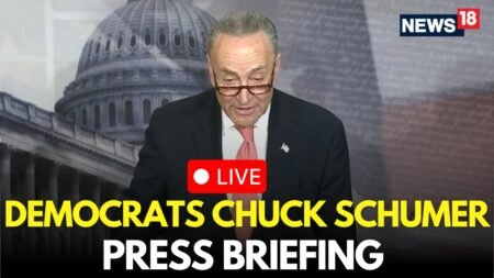 LIVE | Democrats Schumer Press Briefing | US News | Senate Democrats | Trump Vs Schumer | N18G