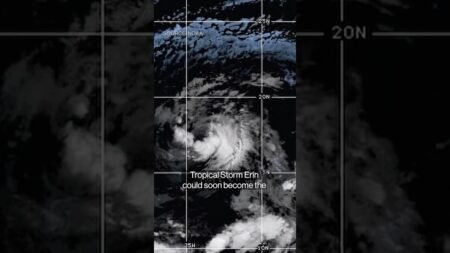 Hurricane Erin Swells to First of Atlantic Season