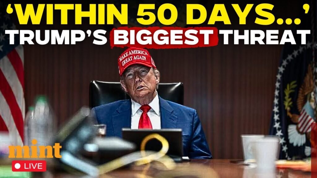 US News LIVE | “Within Next 50 Days…”:  Trump Threatens Tariff | White House | Oval Office | USA