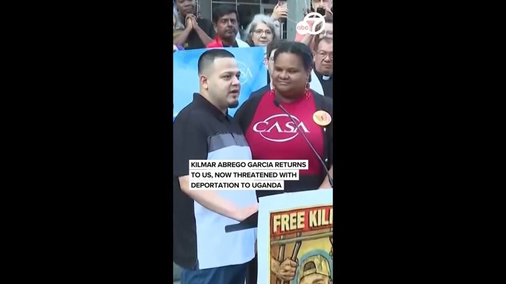 Kilmar Abrego Garcia returns to US, now threatened with deportation to Uganda