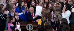 Trump Admin Bars Visas From Men Competing In Women’s Sports Trump Admin Bars Visas From Men Competing In Women’s Sports