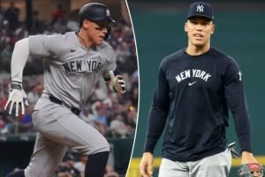 Aaron Judge reveals how elbow feels after throwing for first time in 12 days