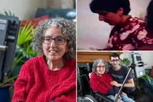 Woman who suffers from motor neuron disease finds her voice after finding old VHS video Woman who suffers from motor neuron disease finds her voice after finding old VHS video