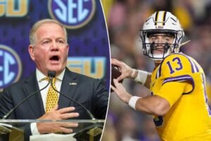 LSU coach Brian Kelly sets record straight on Garrett Nussmeier’s injury amid online rumors LSU coach Brian Kelly sets record straight on Garrett Nussmeier’s injury amid online rumors