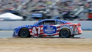 NASCAR driver Ricky Stenhouse pays tribute to Hulk Hogan with Real American Beer car, Hulkamania decal NASCAR driver Ricky Stenhouse pays tribute to Hulk Hogan with Real American Beer car, Hulkamania decal