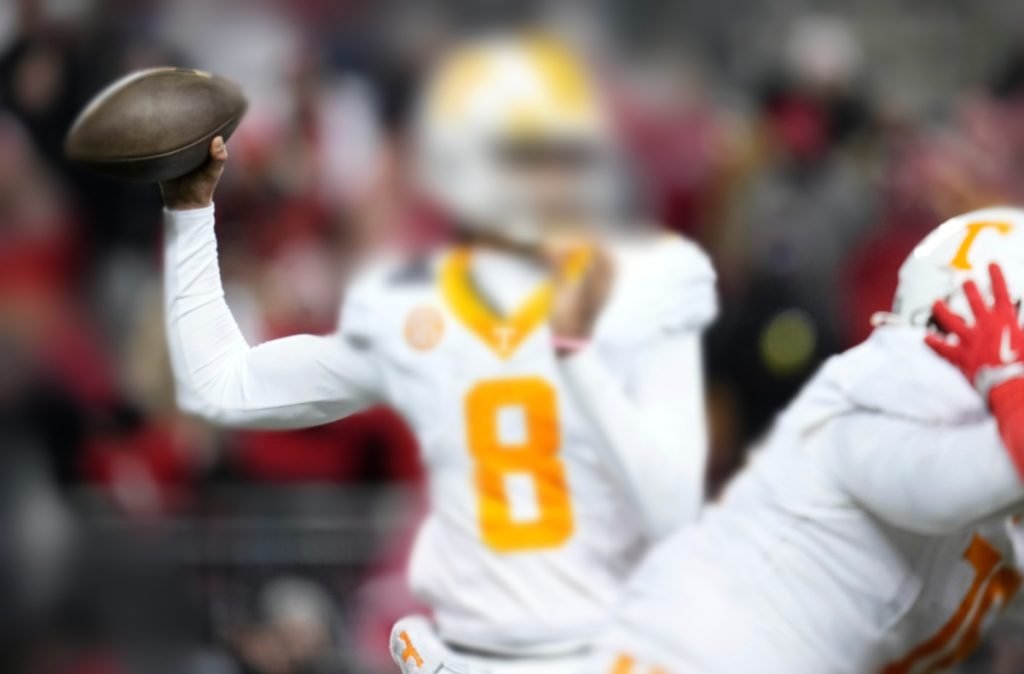 Tennessee Posts Highlight Of Interception From Practice, Bizarrely Blurs QB Who Threw It