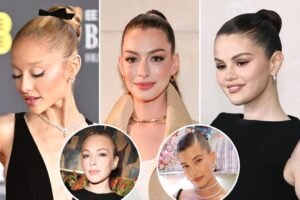 ‘Bleph bun’ trend, fueled by celebs like Ariana Grande and Anne Hathaway, is the free way to get an eyelift — and a ‘new face’ ‘Bleph bun’ trend, fueled by celebs like Ariana Grande and Anne Hathaway, is the free way to get an eyelift — and a ‘new face’