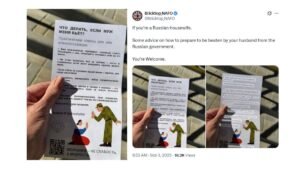 Verifying viral pamphlets targeting volent Russian soldiers’ wives