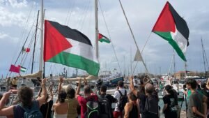 European aid flotilla sails to Gaza with four MEPs aboard European aid flotilla sails to Gaza with four MEPs aboard