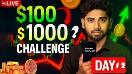 Live GOLD & Crypto 0 Challenge Learn Risk Management US Session | 27th Aug – The Tradespot