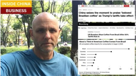 High US tariffs on Brazil just re-routed global coffee markets:  China will get it all.