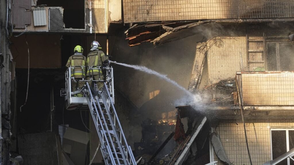 Russia hits Ukraine with largest air attack of the war as talks of peace flicker Russia hits Ukraine with largest air attack of the war as talks of peace flicker