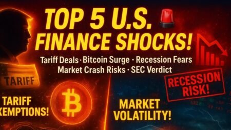“Today’s 5 Biggest U.S. Finance Headlines Explained Fast!” || Recession Fears Rising? “Crypto Surges