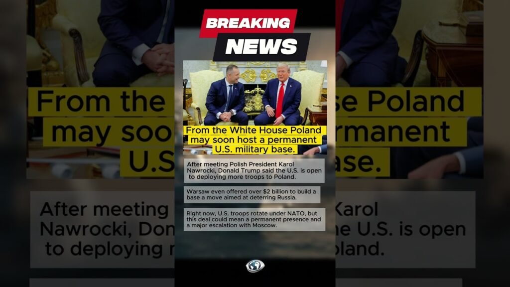 Trump Considers Permanent US Base in Poland #Poland #Trump #GlobalNews #NewsUpdate #short #shorts