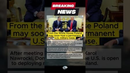Trump Considers Permanent US Base in Poland #Poland #Trump #GlobalNews #NewsUpdate #short #shorts