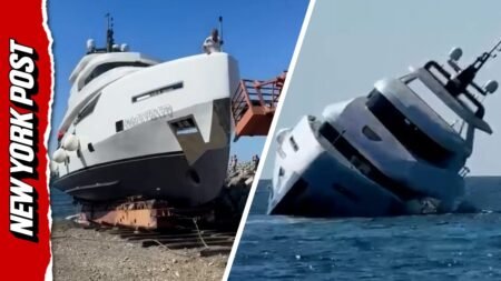 Brand New M Luxury Yacht Tips Over and SINKS Just Minutes After Launching