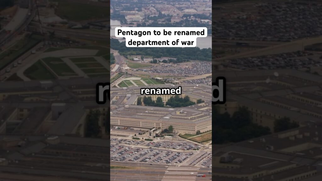 Pentagon to be renamed department of war #usnews #uknews #trumpnews