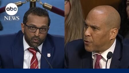 Cory Booker and Kash Patel clash at Senate oversight hearing Cory Booker and Kash Patel clash at Senate oversight hearing