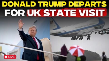 Trump Live | US President Donald Trump Departs Washington for State Visit to England | US News