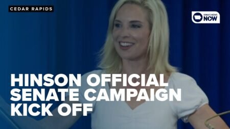 Hinson officially kicks off her campaign for U.S. Senate in Cedar Rapids Sunday