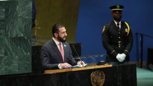 Syrian president’s historic UN speech joined by thousands rallying outside for peace and Trump’s support Syrian president’s historic UN speech joined by thousands rallying outside for peace and Trump’s support