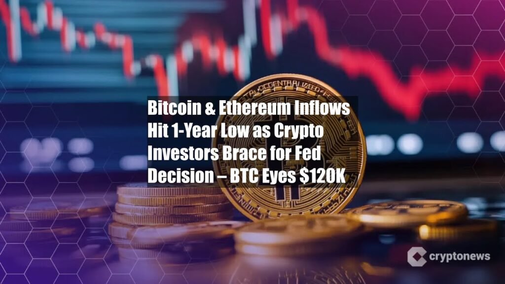 Bitcoin & Ethereum Inflows Hit 1-Year Low as Crypto Investors Bitcoin & Ethereum Inflows Hit 1-Year Low as Crypto Investors