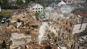 Russia launches massive drone and missile barrage on Ukraine hitting Kyiv, other targets throughout country Russia launches massive drone and missile barrage on Ukraine hitting Kyiv, other targets throughout country