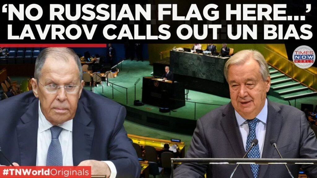 Where Is Russia’s Flag? Lavrov Publicly Confronts UN Chief Guterres Over Missing Symbol | World News