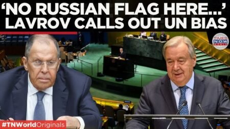 Where Is Russia’s Flag? Lavrov Publicly Confronts UN Chief Guterres Over Missing Symbol | World News