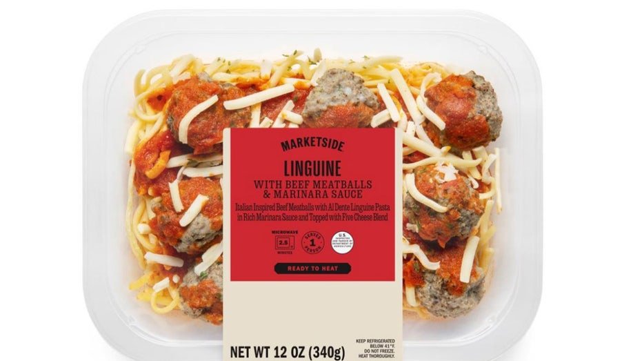 Marketside linguine nad meatballs
