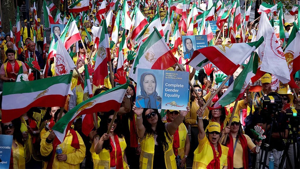 Iranian-Americans and dissidents rallied against ‘murderous regime agents’ as Iran’s president addressed UNGA Iranian-Americans and dissidents rallied against ‘murderous regime agents’ as Iran’s president addressed UNGA