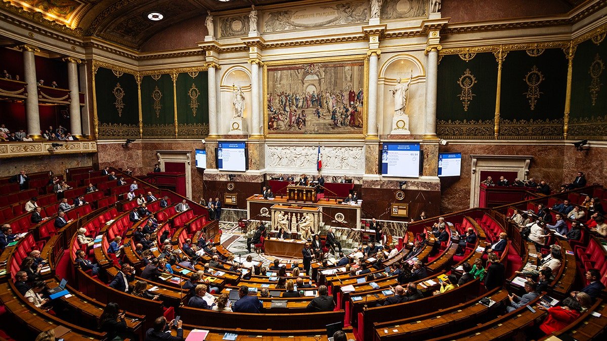 general assembly seen sitting inside Palais Bourbon