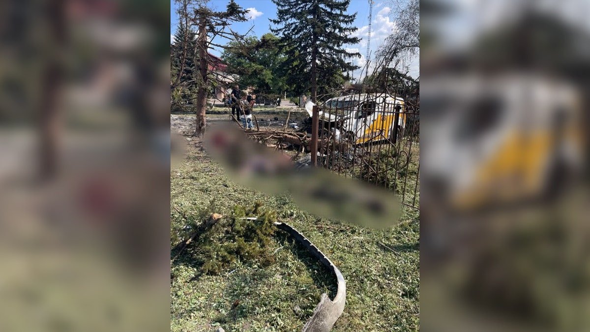 Aftermath of a Russian airstrike