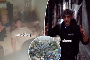 Clueless influencer condemned for poverty tourism after filming himself ‘surviving’ so-called ‘deadliest slum’