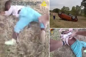 Hero cops, bystanders pull baby from overturned car in heart-pounding bodycam video: ‘She has no pulse!’ Hero cops, bystanders pull baby from overturned car in heart-pounding bodycam video: ‘She has no pulse!’