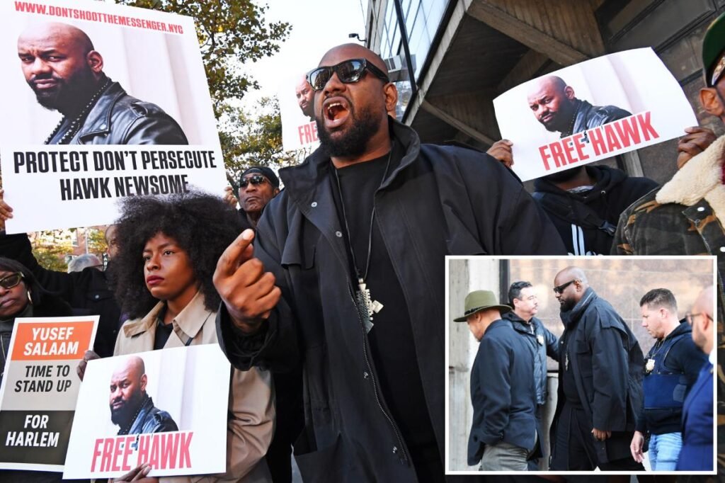 NY BLM leader Hawk Newsome rants about ‘black faces of oppression’ as he is charged with assaulting black man NY BLM leader Hawk Newsome rants about ‘black faces of oppression’ as he is charged with assaulting black man
