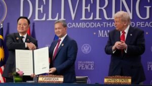Trump presides over ‘historic’ agremment between Thailand and Cambodi Trump presides over ‘historic’ agremment between Thailand and Cambodi