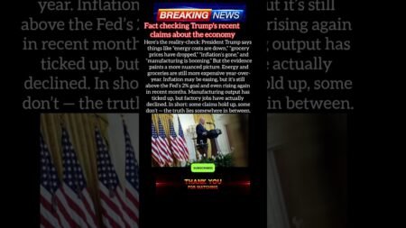 Fact checking Trump’s recent claims about the economy “US Breaking News Today | Donald Trump Latest