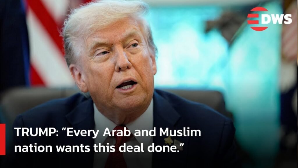 Trump Says Iran, Arab Nations Support Peace Push | DWS News | AC1F
