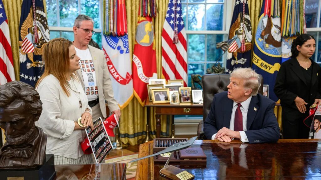 Trump thanks group representing families of hostages for Nobel Peace Prize appeal Trump thanks group representing families of hostages for Nobel Peace Prize appeal